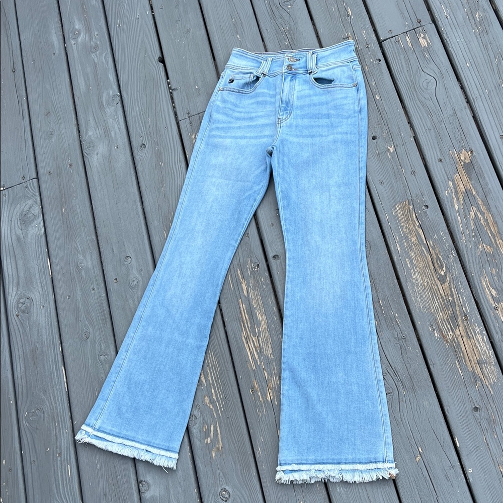 Kancan Light Blue Flare Jeans Sz 28